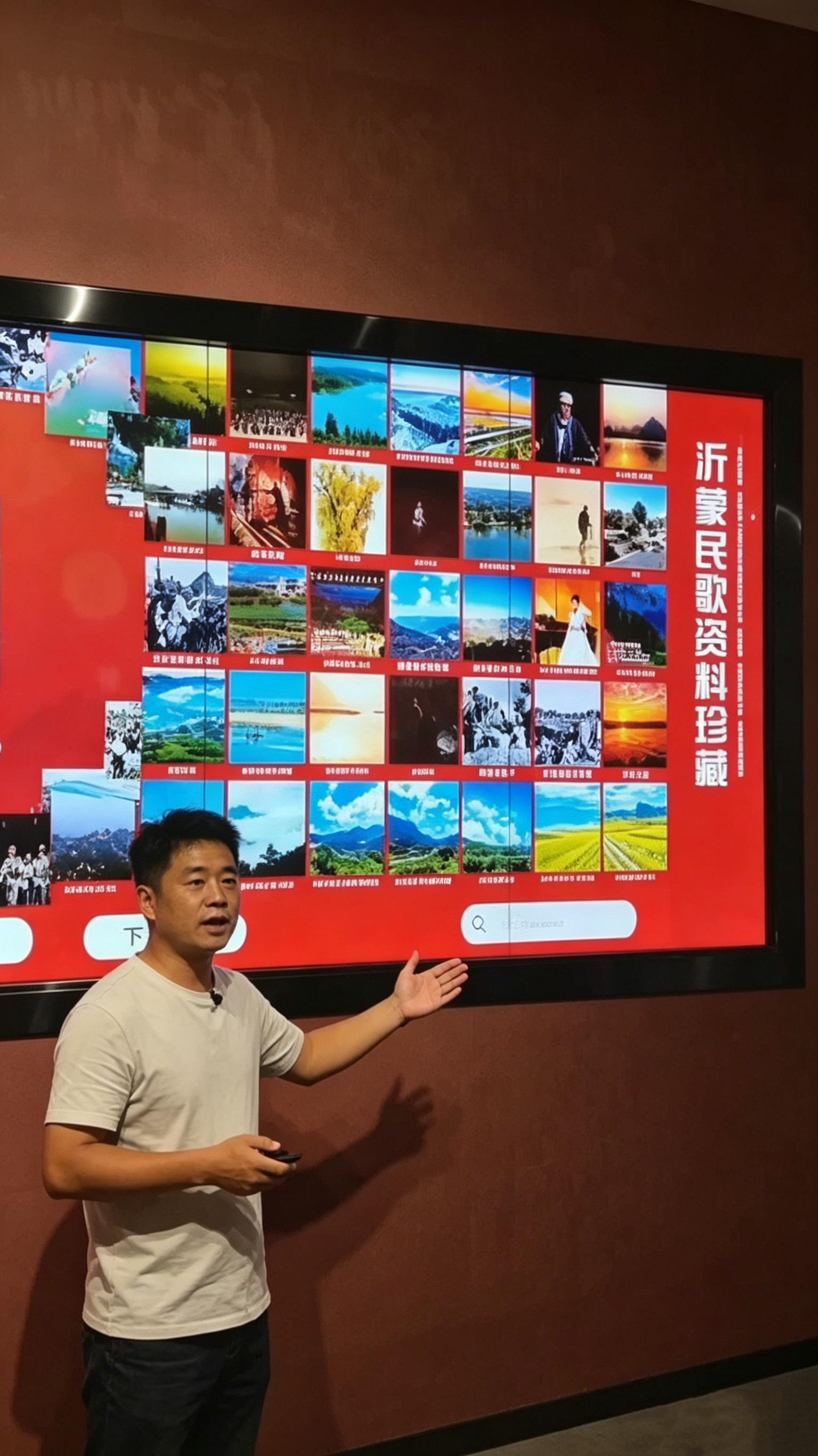 大屏互动——戏剧照片交互墙